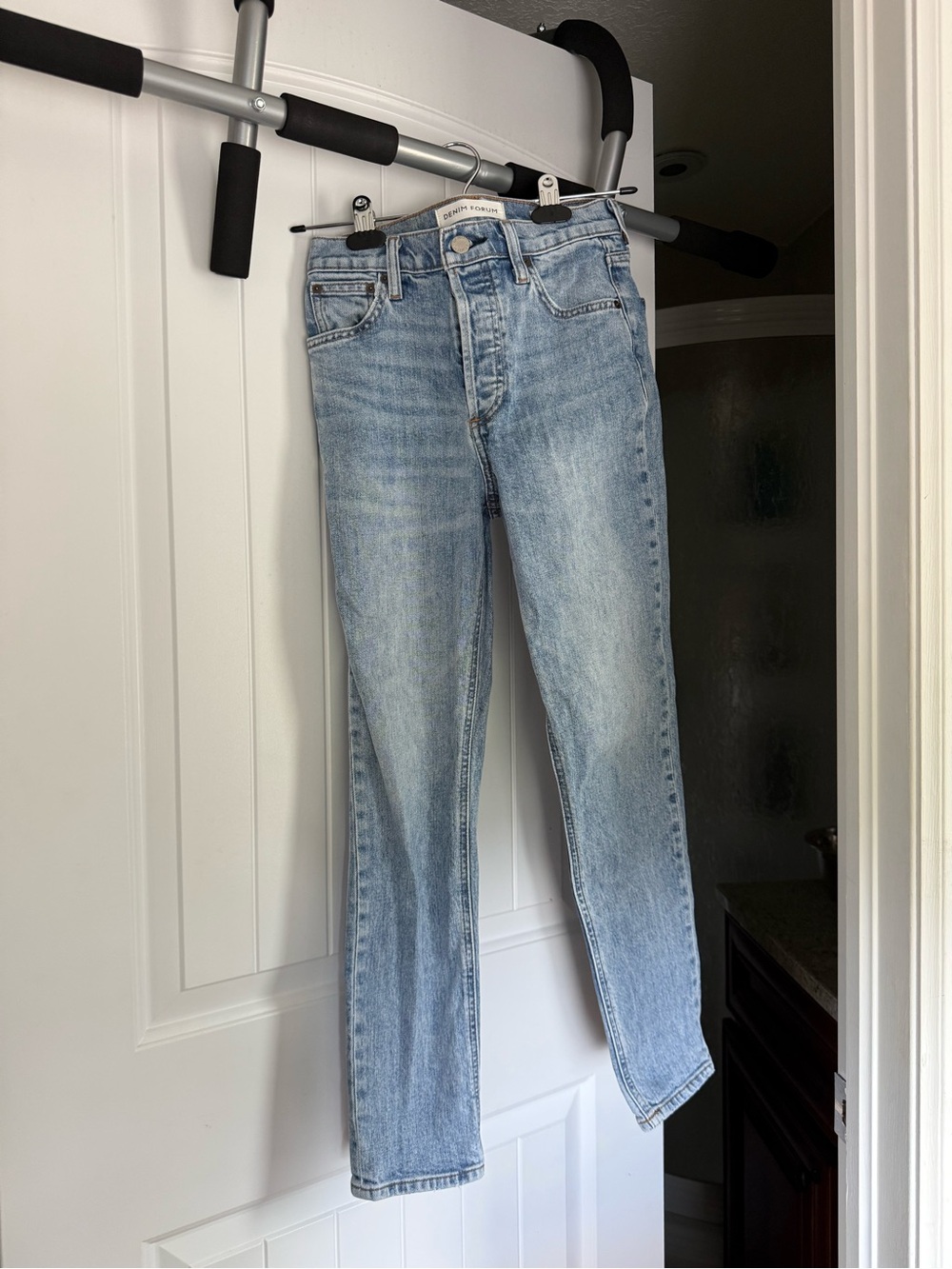 Denim Forum “The Yoko” High Rise Slim Jeans, Size 24 (26L)